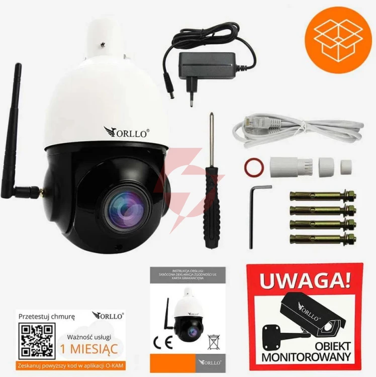 Kamera ip orllo z10 wifi poe z panelem fotowoltaicznym sm6030 pro