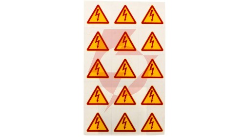 Znaki samoprzylepne typu BŁYSKAWICE ZS 25 LIGHTNING E04ZP-02030200500 /150szt/