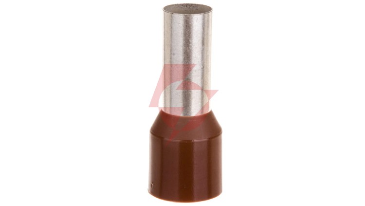 Końcówka tulejkowa izolowana TI 25mm2/16mm brązowa cynowana TI25L16DE /100szt./