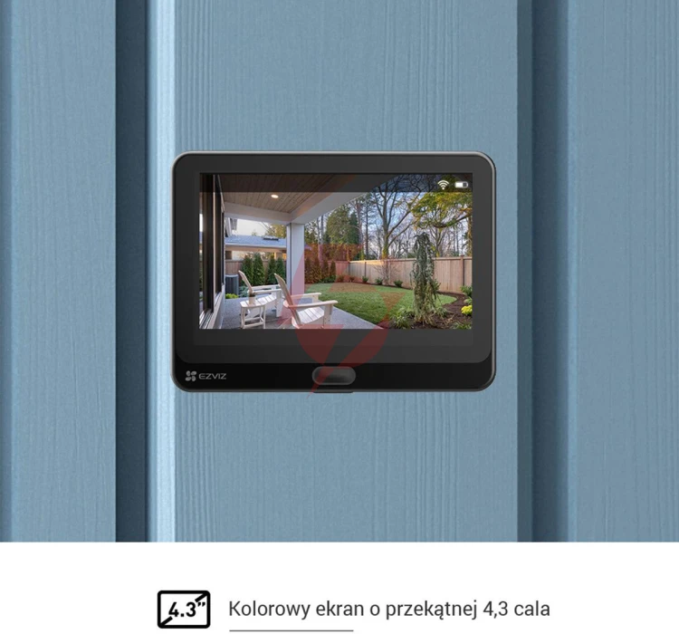Bezprzewodowy wizjer do drzwi ezviz hp2 2mp