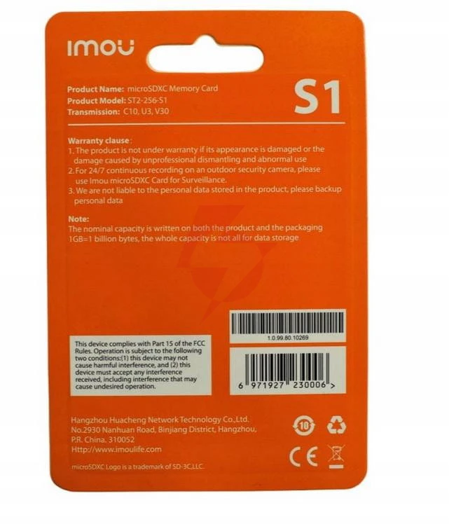 Karta pamięci microsd imou st2-256-s1 256gb