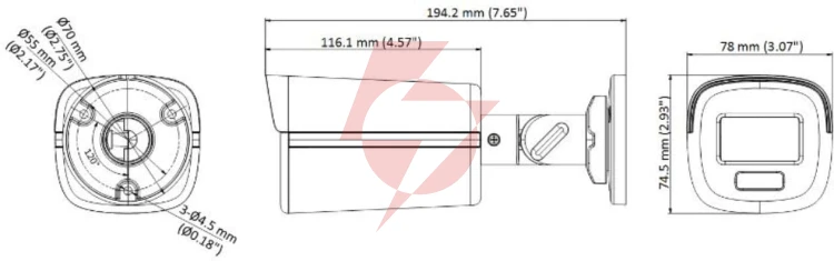 Kamera 4w1 hikvision ds-2ce12kf3t-le(2.8mm)