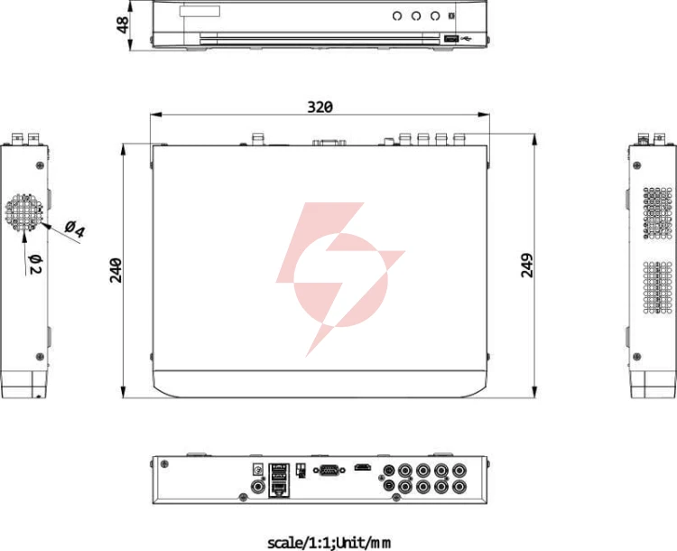 Rejestrator 5w1 hikvision ids-7208huhi-m1/x(std)