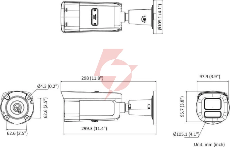 Kamera ip hikvision ds-2cd2666g2ht-izs(2.8-12mm)blk
