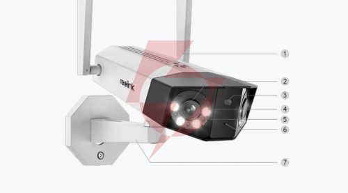 Kamera ip reolink duo series w730 wifi 4k 8mp led 30m