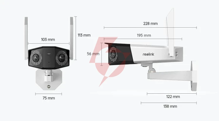 Kamera ip reolink duo series w730 wifi 4k 8mp led 30m