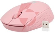 Mysz natec stork bezprzewodowa 1600dpi różowa optyczna usb