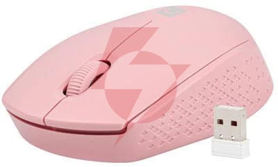 Mysz natec stork bezprzewodowa 1600dpi różowa optyczna usb