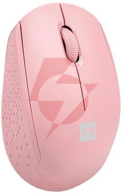 Mysz natec stork bezprzewodowa 1600dpi różowa optyczna usb