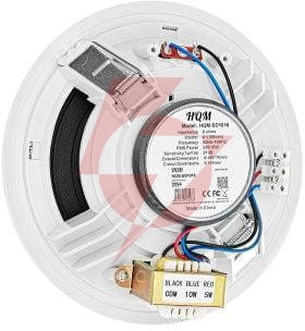 Głośnik sufitowy hqm-so1016 10w 100v biały