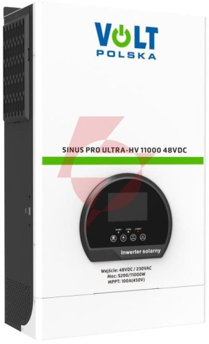 Przetwornica inwerter solarny volt polska sinuspro ultra-hv 11000 48v/230v 5200/11000w 100a mppt (45
