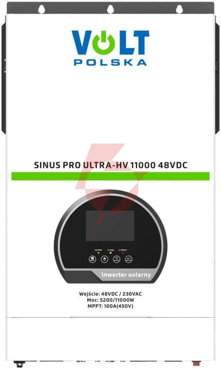 Przetwornica inwerter solarny volt polska sinuspro ultra-hv 11000 48v/230v 5200/11000w 100a mppt (45