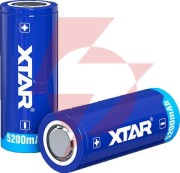 Akumulator 26650 li-ion 3,7v xtar 5200mah (1 szt.) z zabezpieczeniem