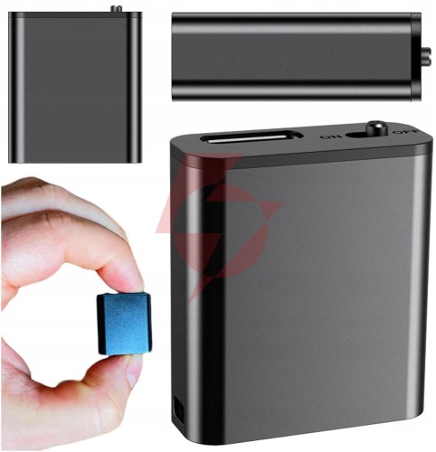 Mini dyktafon szpiegowski mały 16gb detekcja dsp magnes brelok zawieszka hq