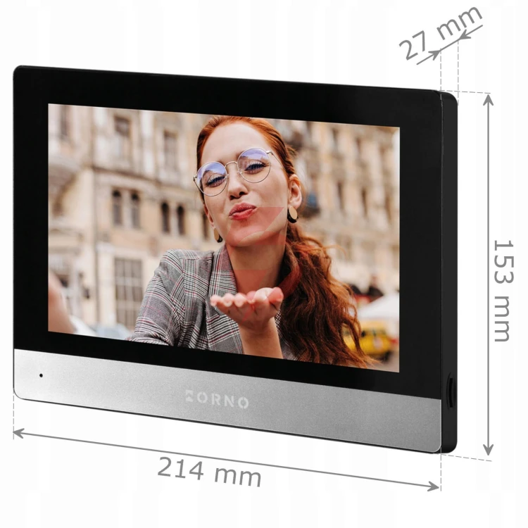 Wideoodomofon 2 żyłowy orno or-vid-ma-1080/b 