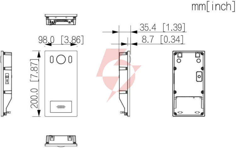Panel bramowy dahua vto6222e-p