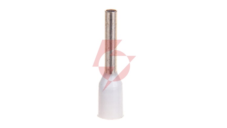 Końcówka tulejkowa izolowana TI 0,75mm2/8mm biała cynowana TI0,75L8DE /100szt./