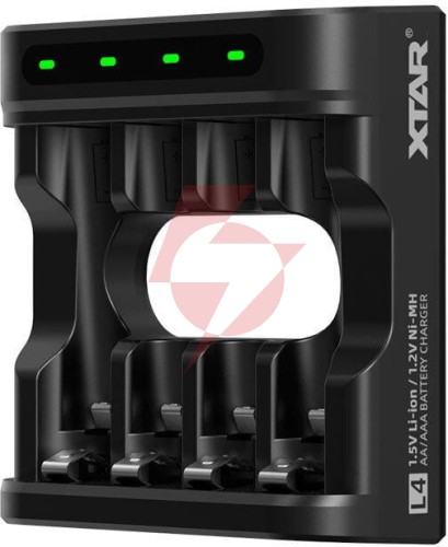 Ładowarka do akumulatorów r03 / aaa oraz r6 / aa li-ion 1,5v / nimh xtar l4