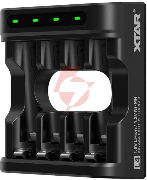 Ładowarka do akumulatorów r03 / aaa oraz r6 / aa li-ion 1,5v / nimh xtar l4
