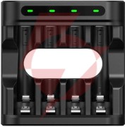 Ładowarka do akumulatorów r03 / aaa oraz r6 / aa li-ion 1,5v / nimh xtar l4