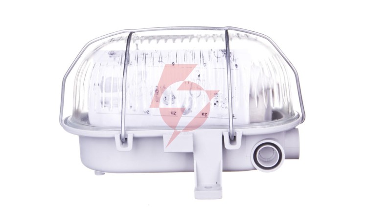 Oprawa kanałowa OVAL 1x60W E27 IIkl. 230V IP44 z siatką metal., popielata 121173/EU
