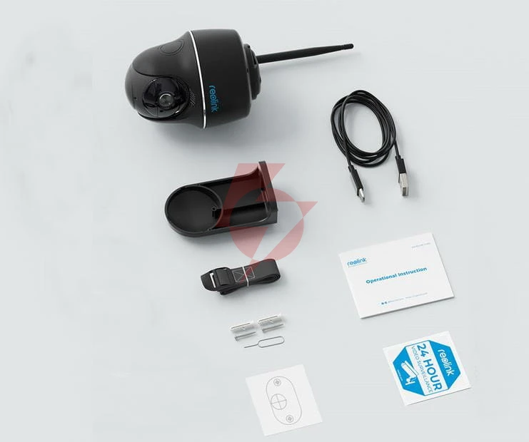 Kamera ip reolink argus series b430 akumulatorowa 5mp wifi usb-c czarna