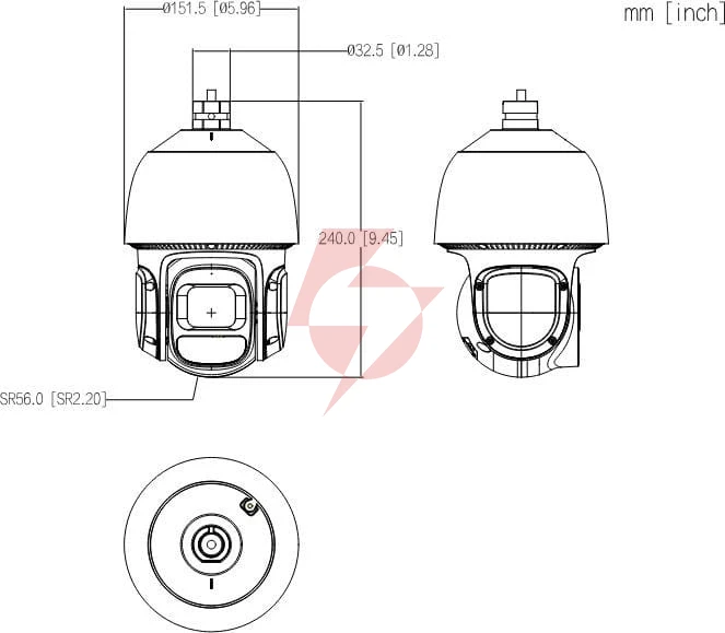 Kamera ip dahua sd3d216nb-gny