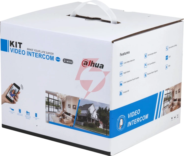 Zestaw wideodomofonowy dahua ktx01(s) wi-fi / 2-wire