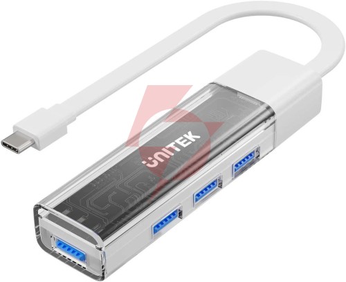 Unitek hub dwukierunkowy usb c/usb a 5gbps biały