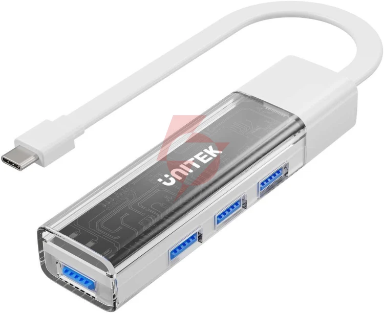 Unitek hub dwukierunkowy usb c/usb a 5gbps biały