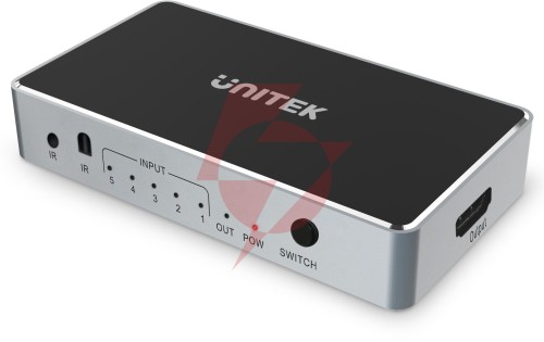 Unitek przełącznik sygnału hdmi 1.4b 5 in-1 out 4k