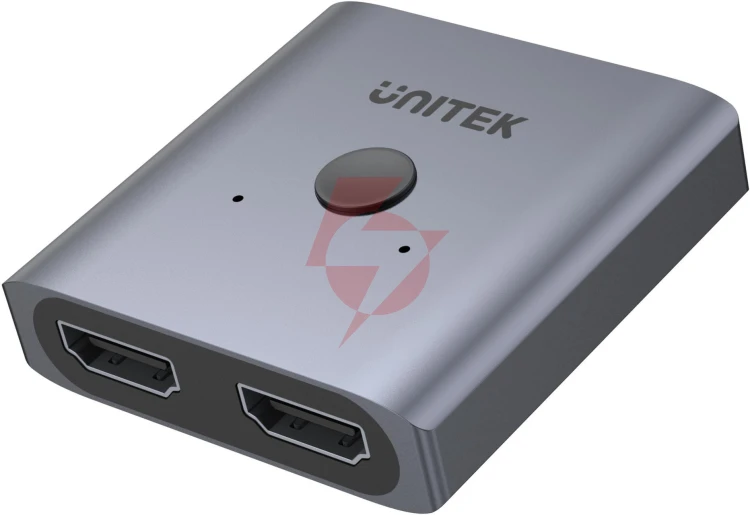 Unitek dwukierunkowy przełącznik hdmi2.0 4k 2-na-1