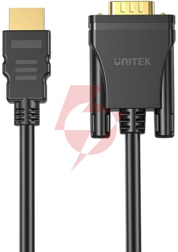 Unitek kabel hdmi na vga, fullhd 60hz, 2 m