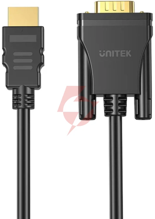 Unitek kabel hdmi na vga, fullhd 60hz, 2 m