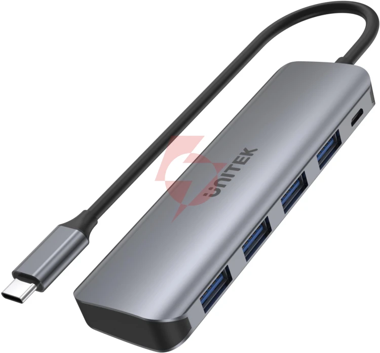 Unitek aktywny hub usb-c 4xusb 3.1 gen1 microusb