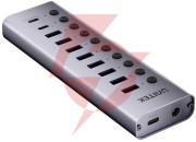 Unitek hub usb c/usb a 10w1 5gbps z włącznikami portów
