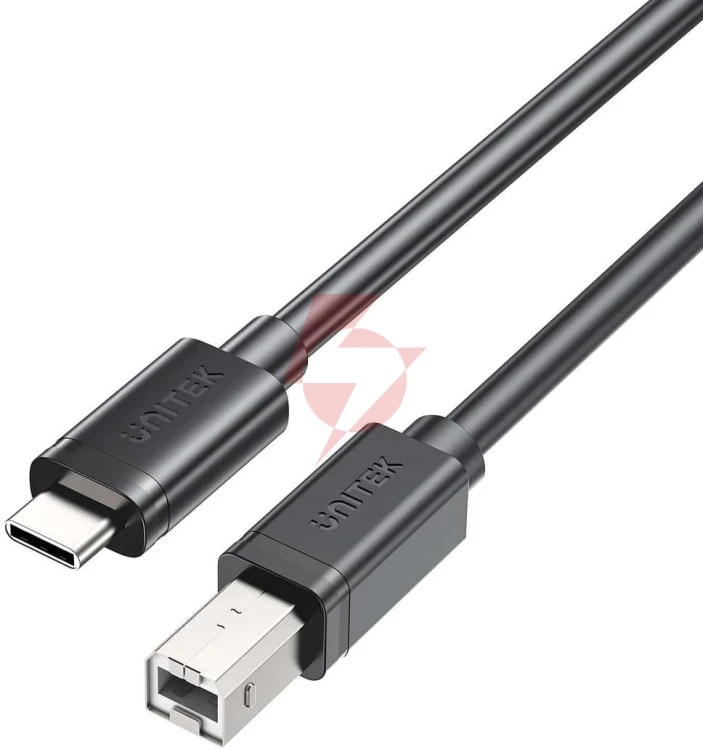 Unitek kabel do drukarki unitek usb c na usb b 2.0 czarny 3m