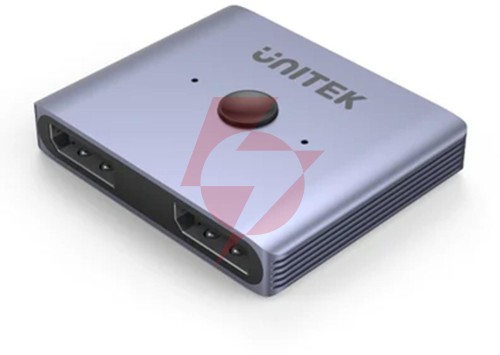 Unitek dwukierunkowy przełącznik dp 1.4 8k 2-na-1