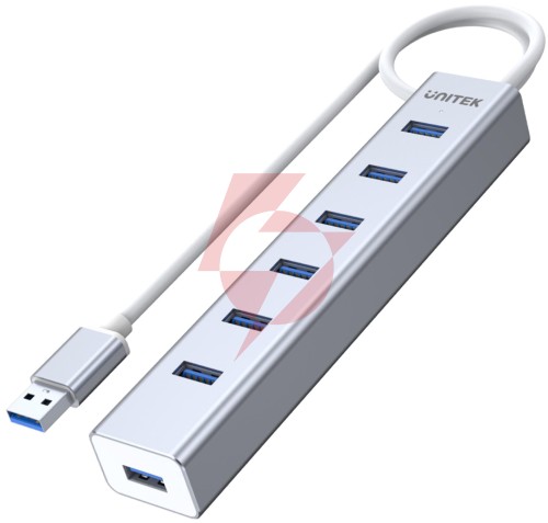Unitek y-3090 hub 7x usb 3.0 z zasilaczem