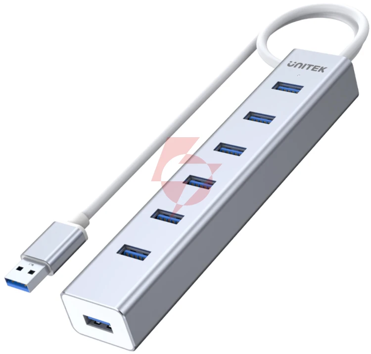 Unitek y-3090 hub 7x usb 3.0 z zasilaczem