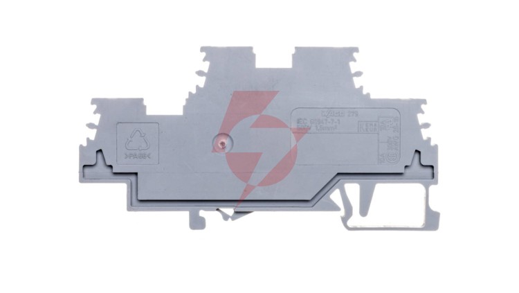 Złączka szynowa 2-piętrowa 1,5mm2 szara 279-501