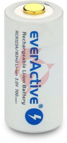 Akumulatorek 16340 / r-cr123 3v everactive 700mah (1 szt.) z zabezpieczeniem