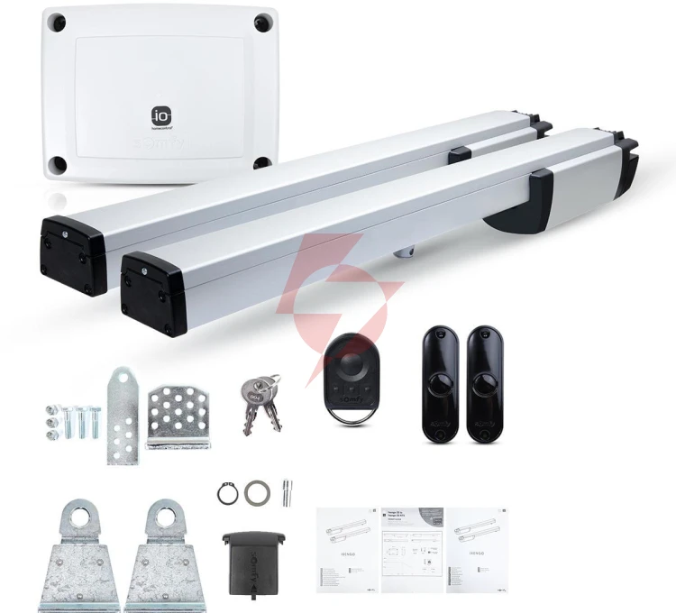 Zestaw somfy ixengo l 24v io ee pack do 8m bram dwuskrzydłowych