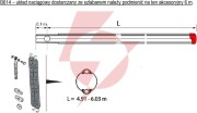 Szlaban faac b614 - zestaw z ramieniem "s" 6000mm