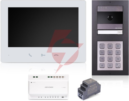 Wideodomofon hikvision ds-kis704ey-acf2/aluminium
