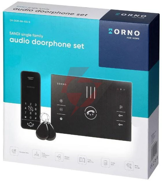 Zestaw domofon orno or-dom-ba-933/b