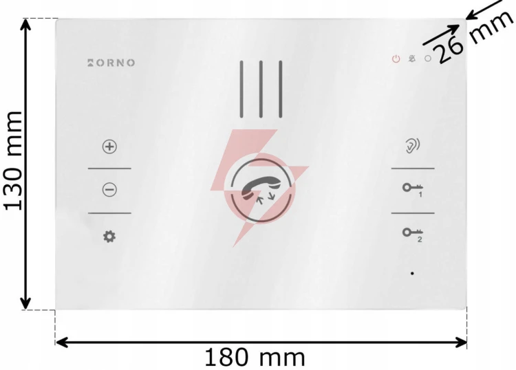 Zestaw domofon orno or-dom-ba-933/b
