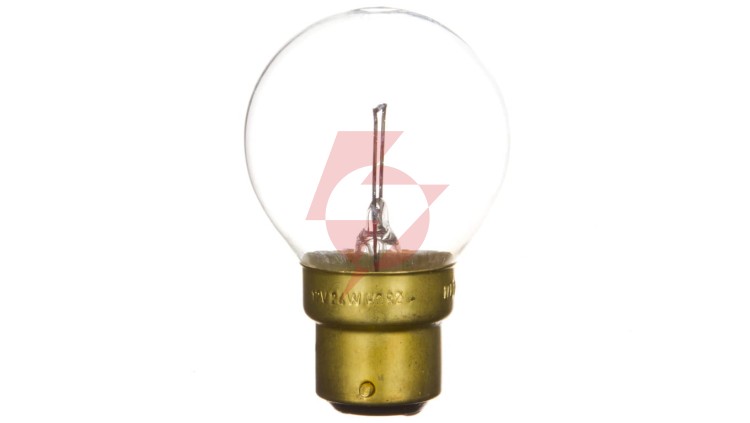 Żarówka B22d A45 24W 340lm 12V kolejowa KOL-0650