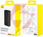 Powerbank baseus airpow p10022804113-00 20000mah 20w pd qc 20w usb-a usb-c + kabel