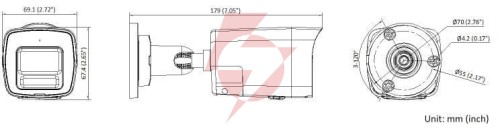 Kamera ip hikvision ds-2cd1067g2h-liuf/sl 2.8mm pl